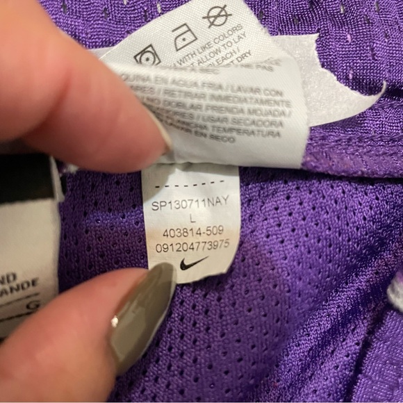 Nike Dri-fit Purple Athletic Shorts Large - Picture 6 of 8